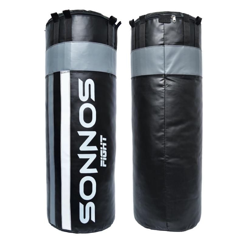 Bolsa de Boxeo Sonnos Combinada 90 cm con Relleno negro y gris