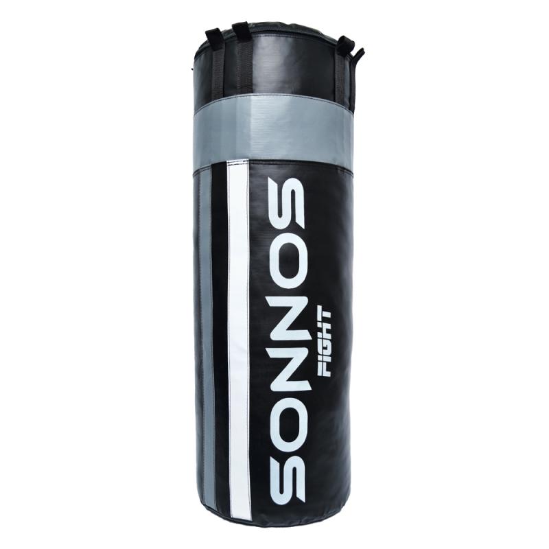 Bolsa de Boxeo Sonnos Combinada 90 cm con Relleno negro y gris