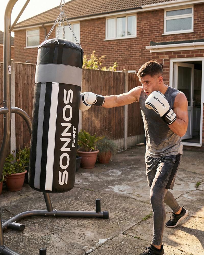 Bolsa de Boxeo Sonnos Combinada 1,50 mts con Relleno