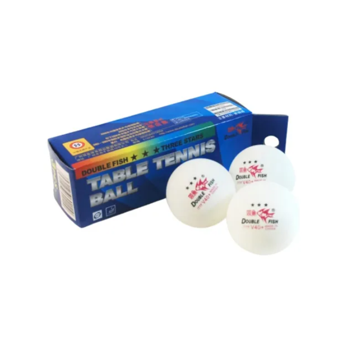 PELOTA PING PONG D.FISH 3 ESTRELLAS X 3 UNIDADES