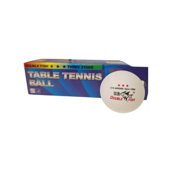 PELOTA PING PONG D.FISH 3 ESTRELLAS X 3 UNIDADES