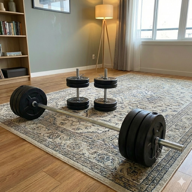 Kit 40kg Barra y Discos PVC para Entrenamiento Intenso en Casa