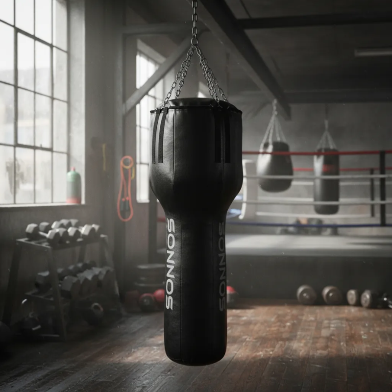 Bolsa de Boxeo Sonnos Angle Bag 1,20mts con Relleno – Ideal para Uppercuts y Entrenamiento Técnico