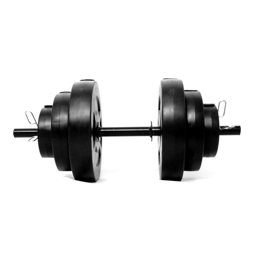 KIT 17kg DISCO PVC NEGRO mancuerna xxl