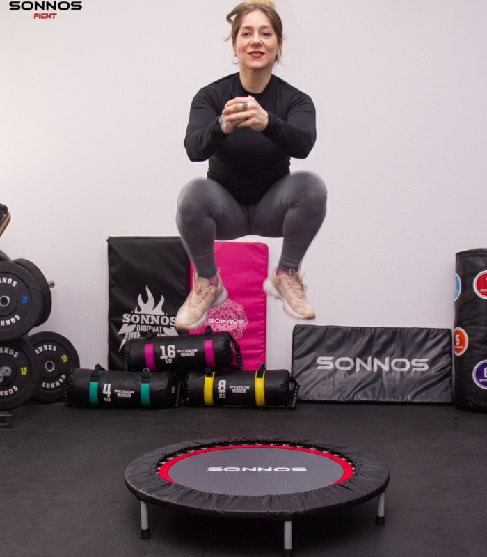 Minitramp Sonnos 32 Resortes con Funda – Uso Hogareño