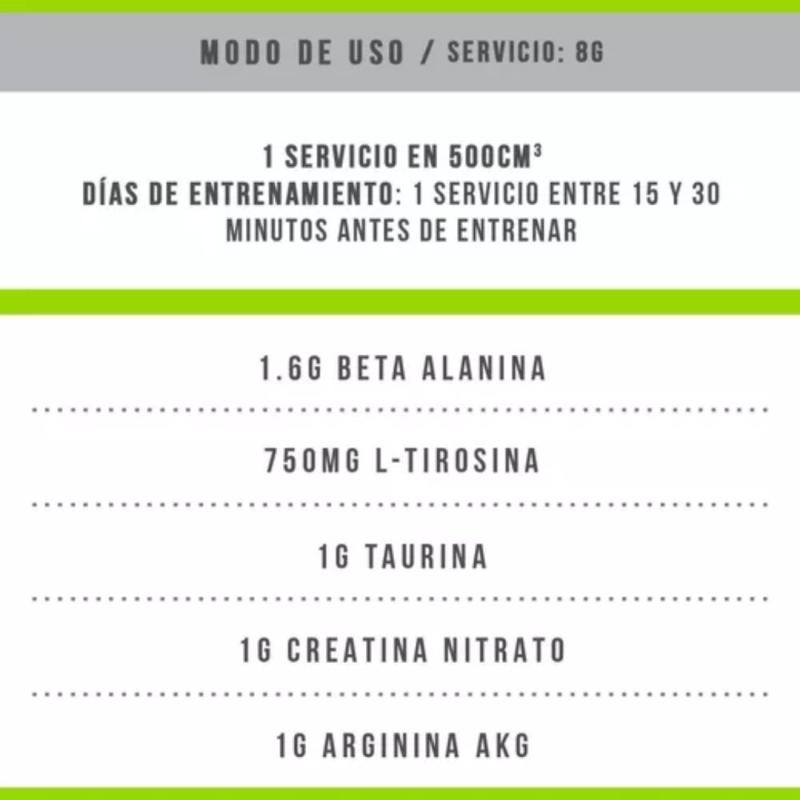 PRE ENTRENO STAR NUTRITION TNT-Dynamite Blue Raz 240Grs