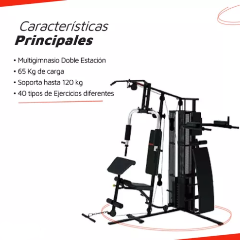 MULTIGYM ARG 63143 doble estación  65kg