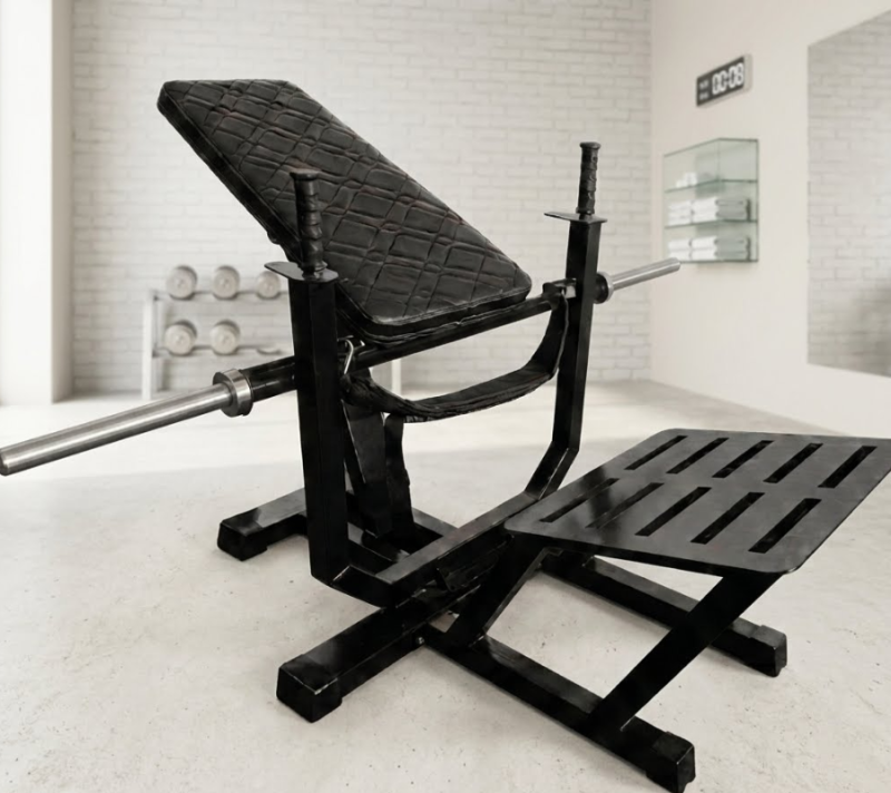 Extensora de Cadera Sonnos Profesional Discos 30mm Glúteos Gimnasio