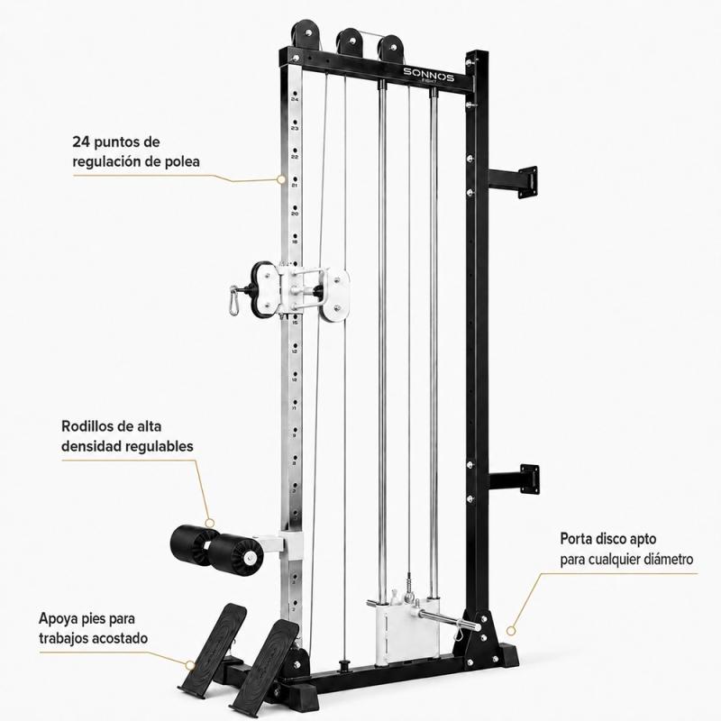 Multigimnasio GH-Force S Rack Multifunción de Entrenamiento – Estación Completa para Fuerza y Funcional