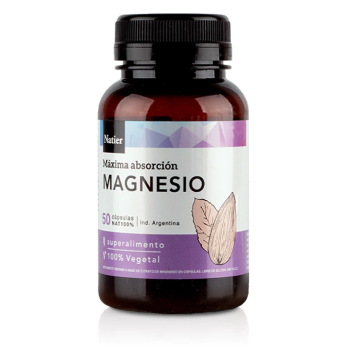 MAGNESIO CITRATO 50 CAPS NATIER máxima absorción