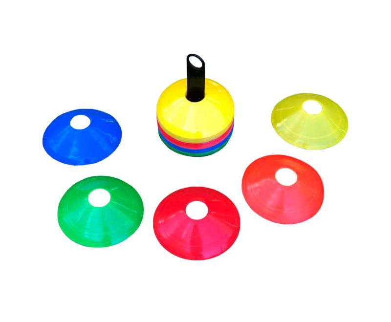 Conos Tortuga de Entrenamiento – Set de 50 unidades con 5 colores y soporte incluido