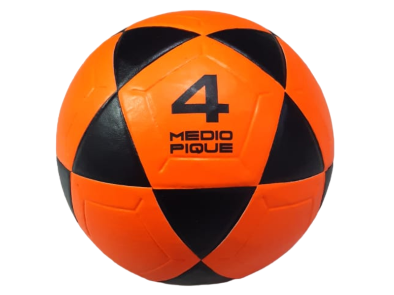 PELOTA FUTBOL Nº4 TESLAR CUERO SINTETICO 1/2 pique