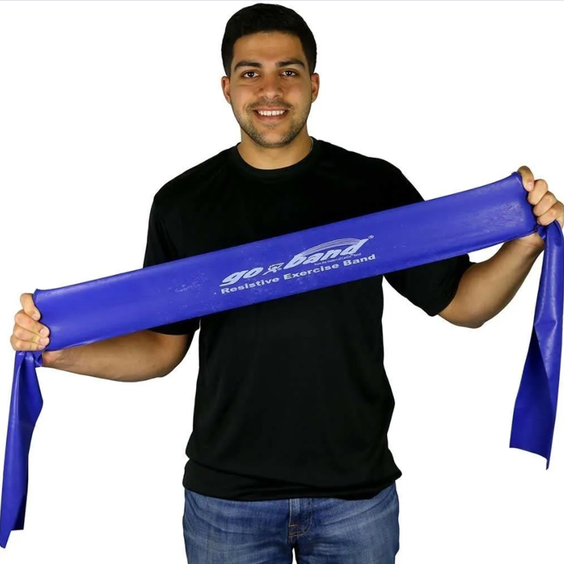 CINTA ELASTICA GO BAND AZUL 12,5CM X 1,5mts (sin latex)