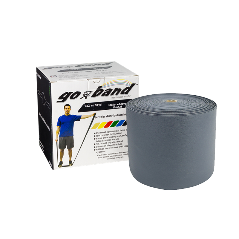 CINTA ELASTICA GO BAND 12,7CM x Mts. PLATEADO
