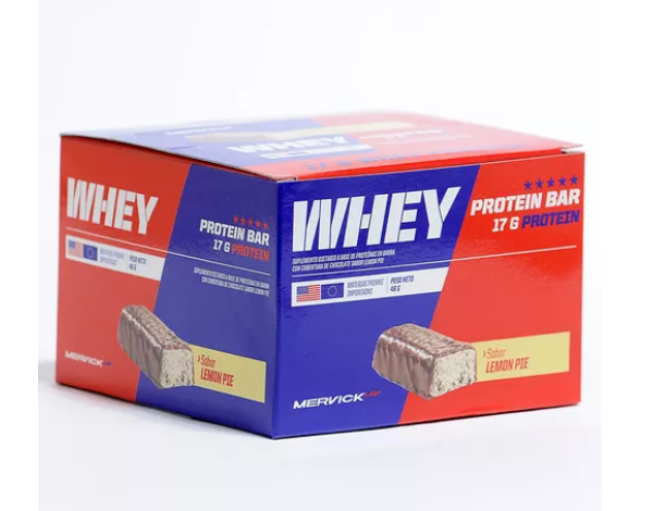 BARRA PROTEINAS MERVICK WHEY PROTEIN BAR x 46grms