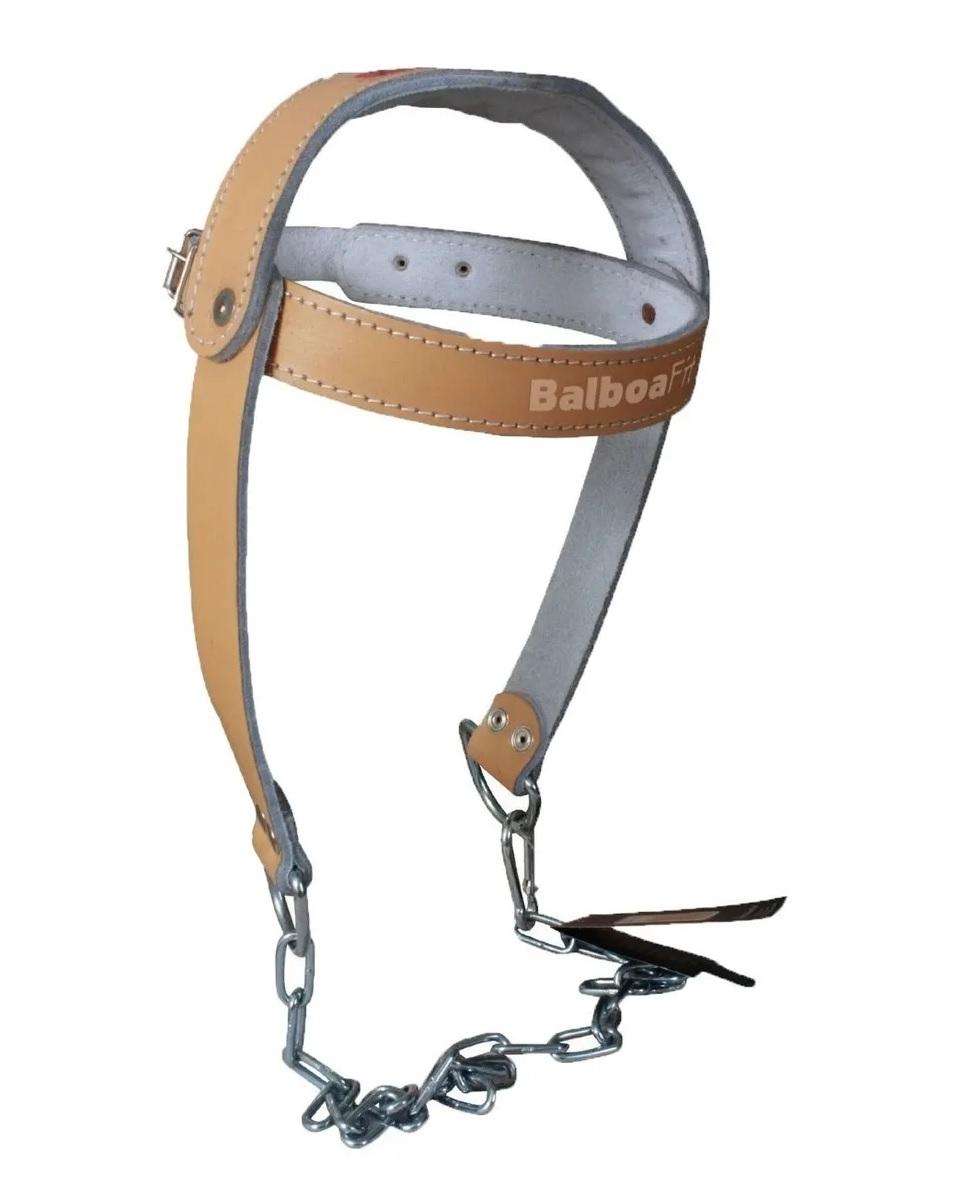 CABEZAL CUERO ARNES DE CUELLO CON CADENA BALBOAFIT