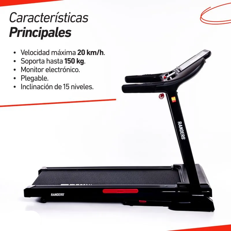 Cinta de Correr ARG-780-X 20 km/h Inclinación Electrónica