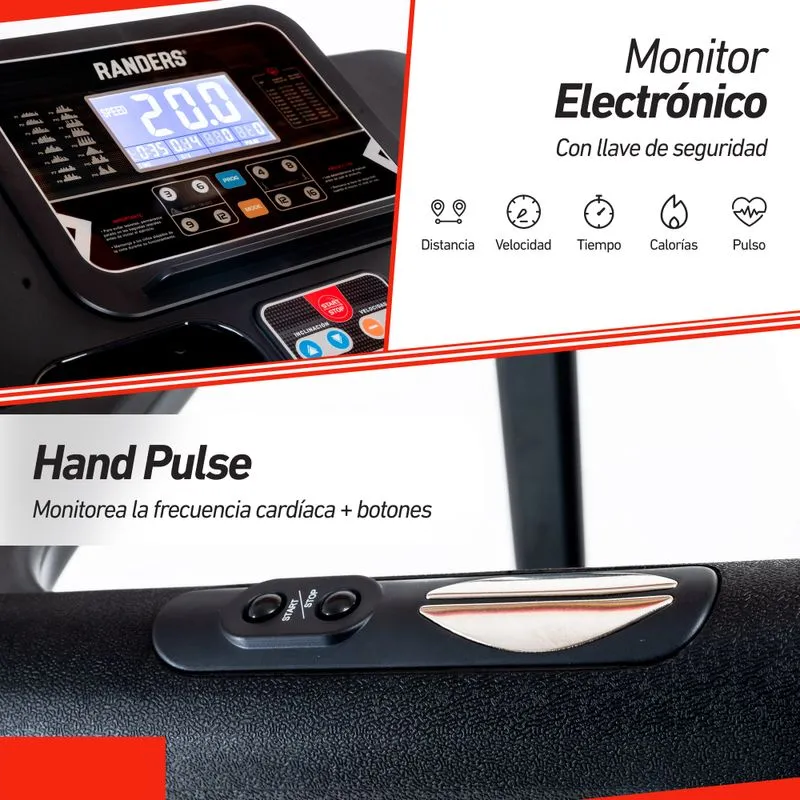 Cinta de Correr ARG-780-X 20 km/h Inclinación Electrónica