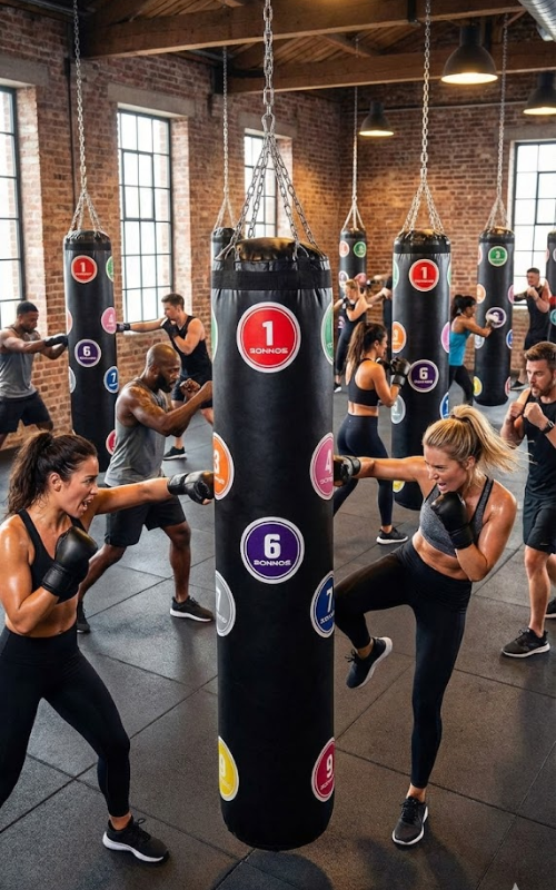 Bolsa de Boxeo Sonnos Number Patch 1,80mts con Relleno