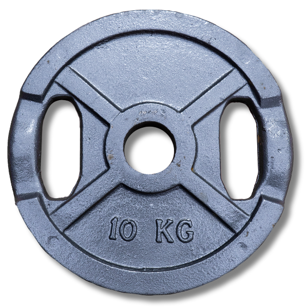 DISCO FUNDICION SONNOS OLIMPICO 10kg x Ø50mm GRIS (con manija)