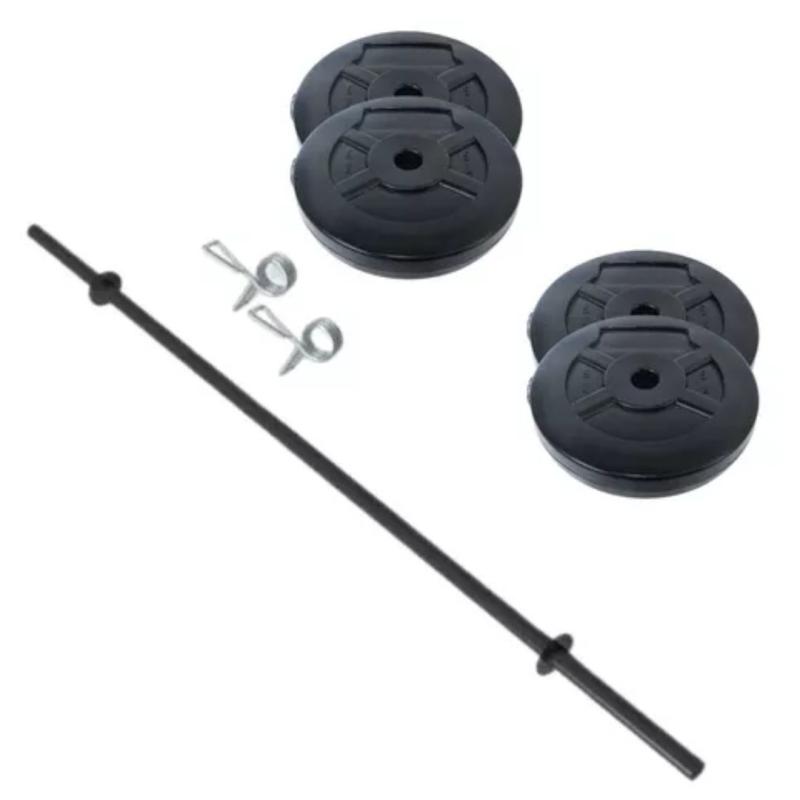 SET 20 BARRA 1.20 + 20 Kg. Cuatro discos 5kg de PVC