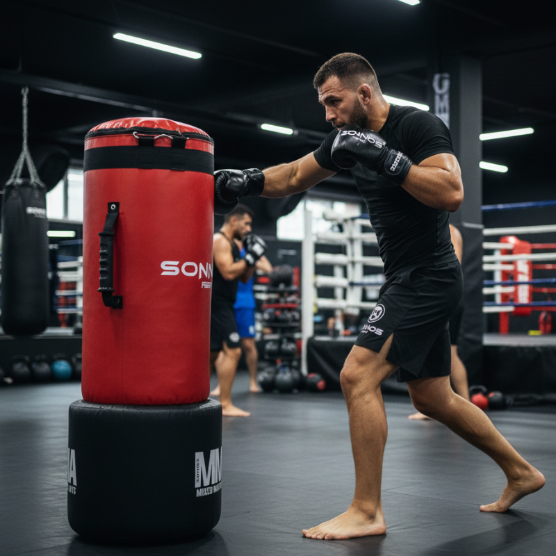 Bolsa MMA Sonnos Multigolpe 1,20mts x 35cm con Relleno – Entrenamiento Completo de Golpes y Patadas
