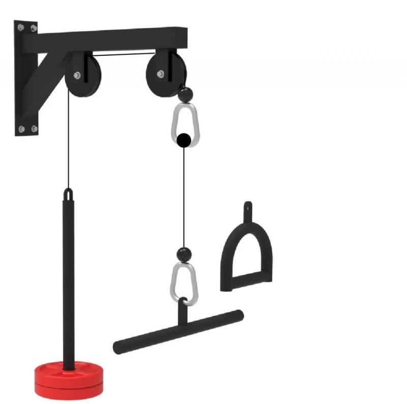 POLEA AMURABLE A PARED CON ACCESORIOS