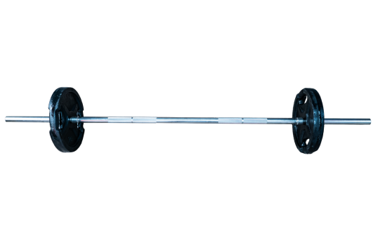 SET 2 DE 20kg BARRA Y MANCUERNAS DISCO FUNDICION Ø25mm MANIJA