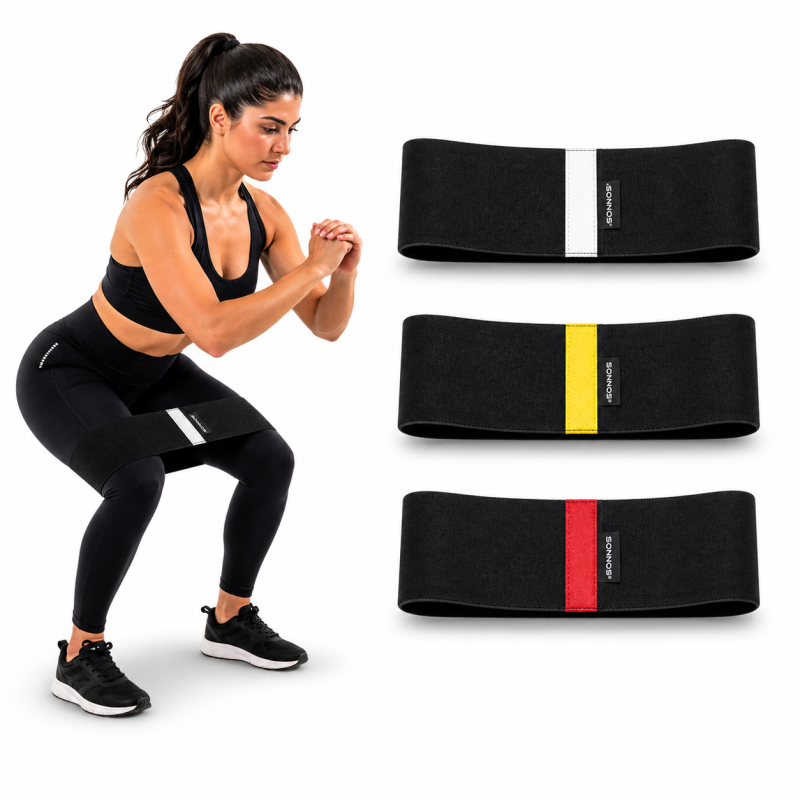Kit Colchoneta + Bandas 3 Tensiones + Mancuerna 1kg Sonnos