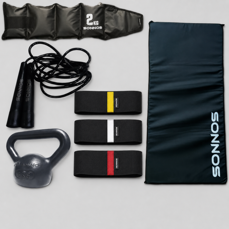 Combo Inicial Entrenamiento en Casa – Colchoneta + Kettlebell + Bandas