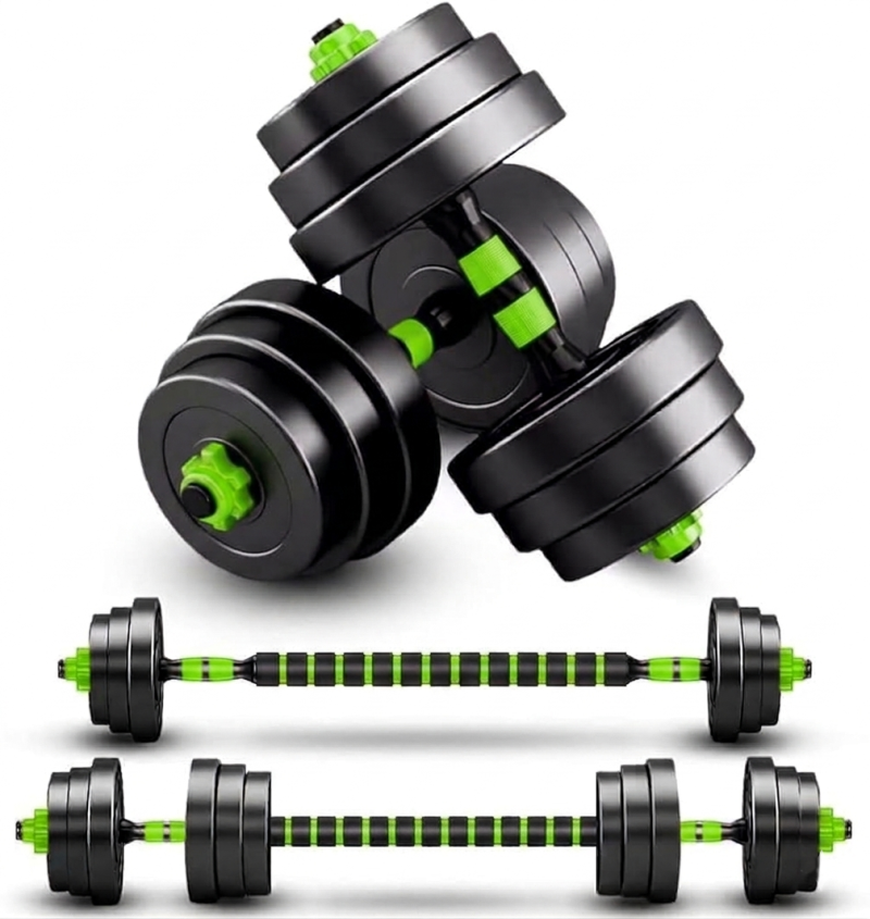 Kit de 25 Barras Ajustables Importadas con Discos Lisos