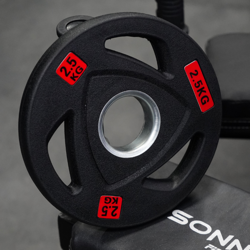 Disco Olímpico Trigrip Recubierto Caucho 2,5 kg Ø50mm Importado