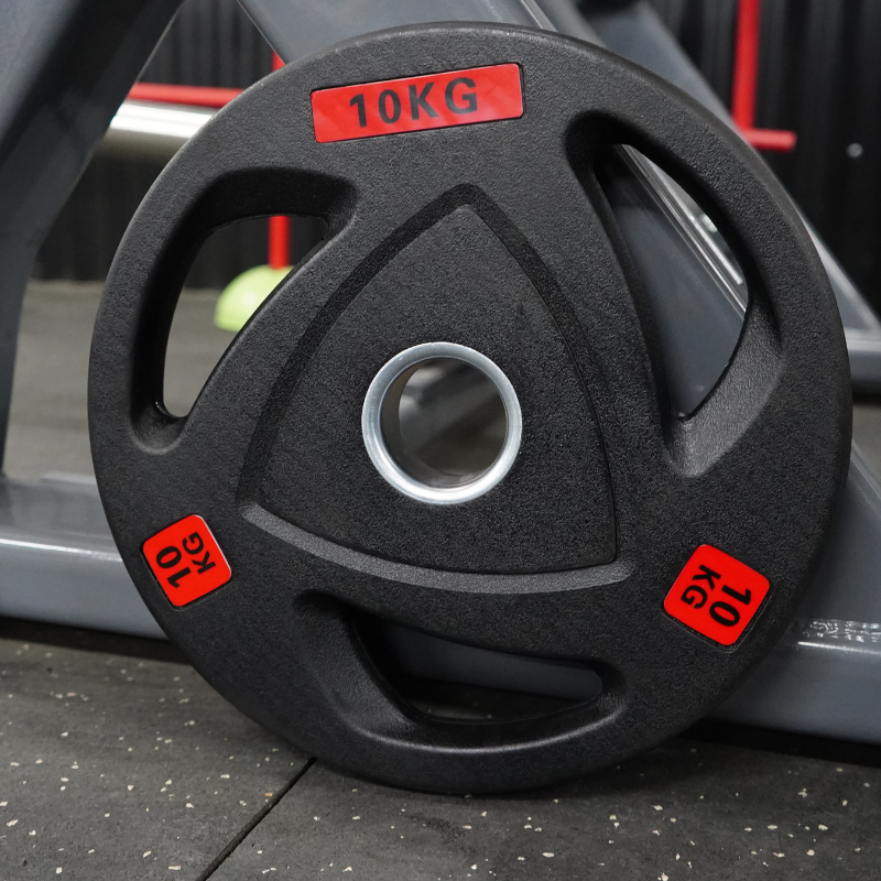 Disco Olímpico Trigrip Recubierto Caucho 10 kg Ø50mm Importado