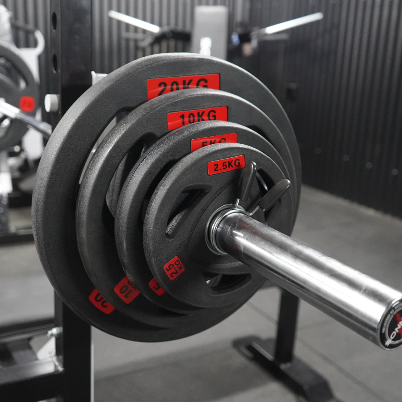 Disco Olímpico Trigrip Recubierto Caucho 20 kg Ø50mm Importado