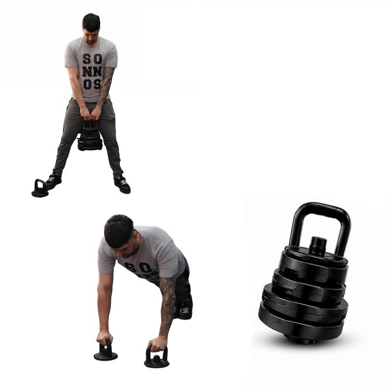 Entrená Fuerza en Casa – Barra + Mancuernas + 20kg Ø25mm