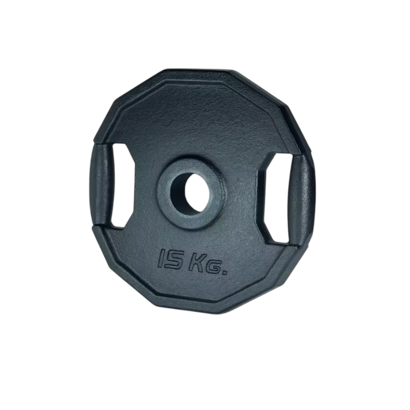 Disco Fundición HMT 15kg Ø50mm Olímpico con Manija