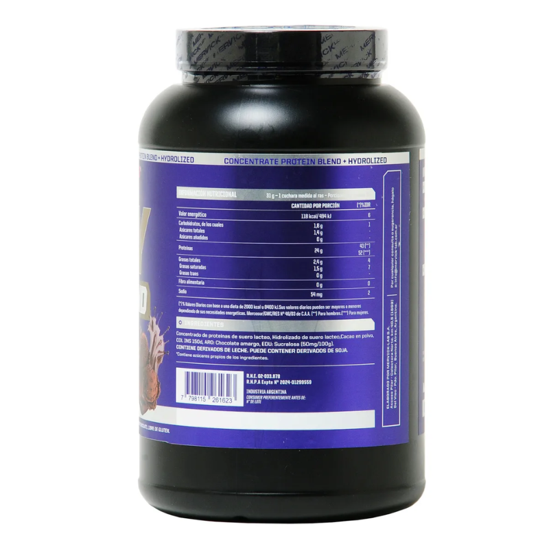 Proteína Whey Protein Blend Mervick 1kg – Concentrada Alta Calidad