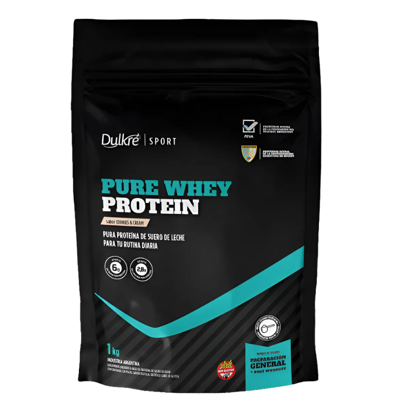 Proteína Dulkre Pure Whey Protein 1kg – 78% Proteína Pura