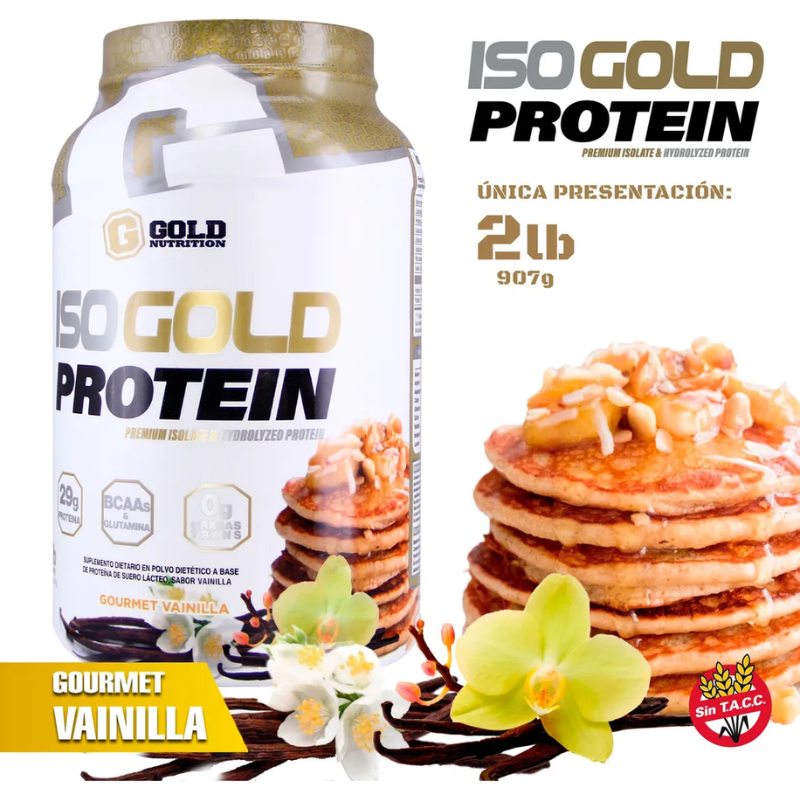 Proteína Iso Gold Hidrolizada Gold Nutrition 2 Lb