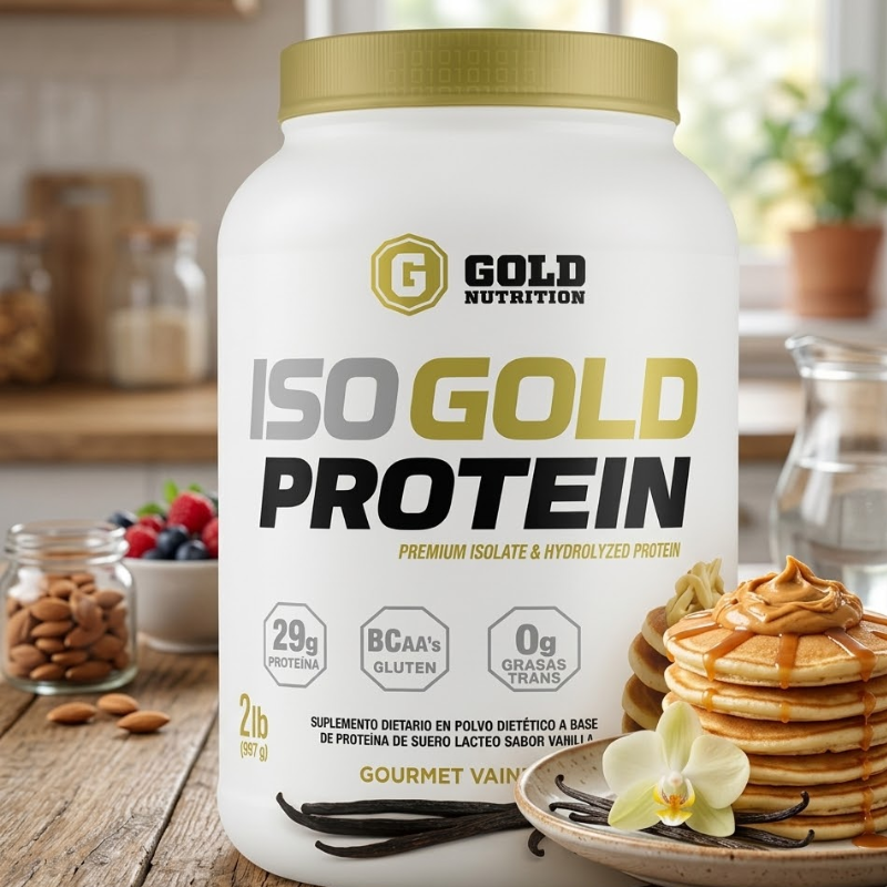 Proteína Iso Gold Hidrolizada Gold Nutrition 2 Lb Alta Pureza
