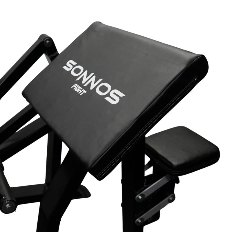 Máquina De Biceps Sonnos A Discos Negro M100