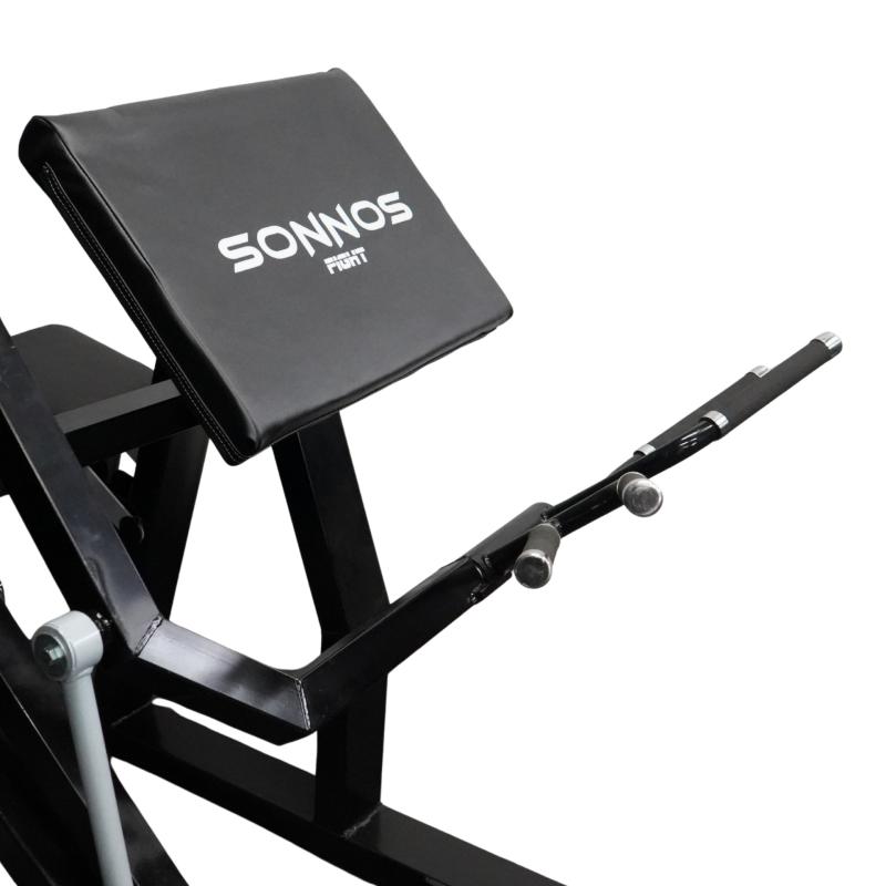 Máquina De Biceps Sonnos A Discos Negro M100