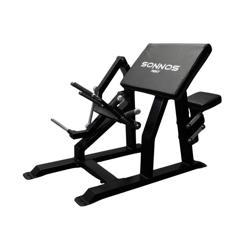Máquina De Biceps Sonnos A Discos Negro M100
