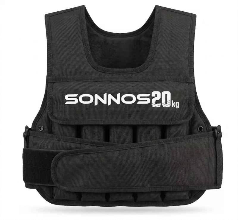 Chaleco de Sobrecarga Sonnos Pro 20kg Regulable – Máximo Rendimiento y Potencia Funcional
