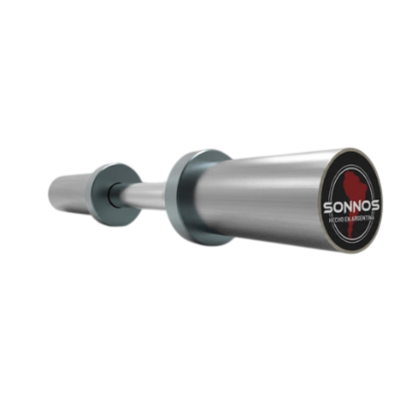 Mancuerna Maciza Olímpica Sonnos Ø50mm de Alta Resistencia para Entrenamiento Profesional