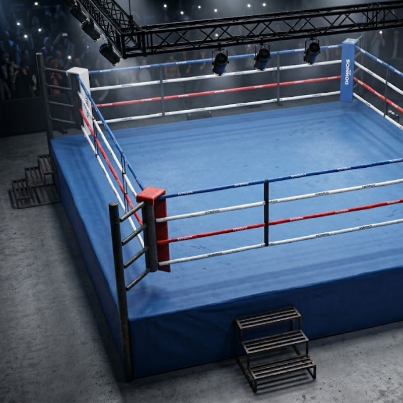 Escalera Desmontable para Ring de Boxeo o Jaula Sonnos