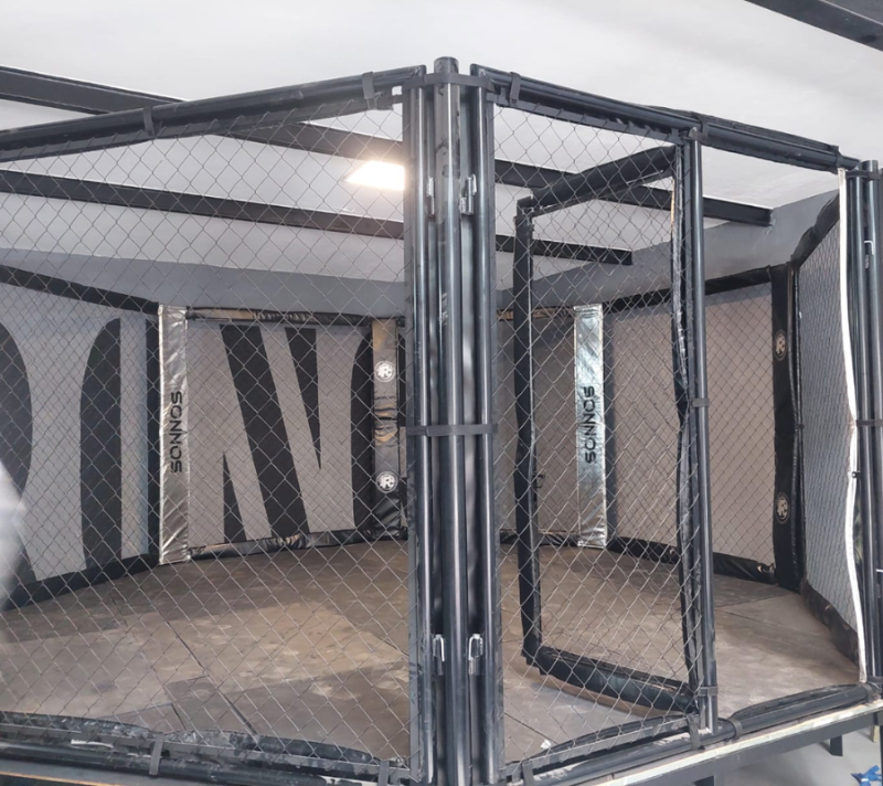 Jaula MMA Sonnos Hexagonal 5x5 Profesional con Tarima