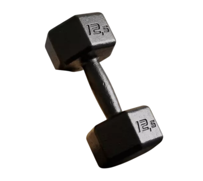 Mancuerna Fundición Hexagonal 12.5kg SONNOS | Antirrodamiento