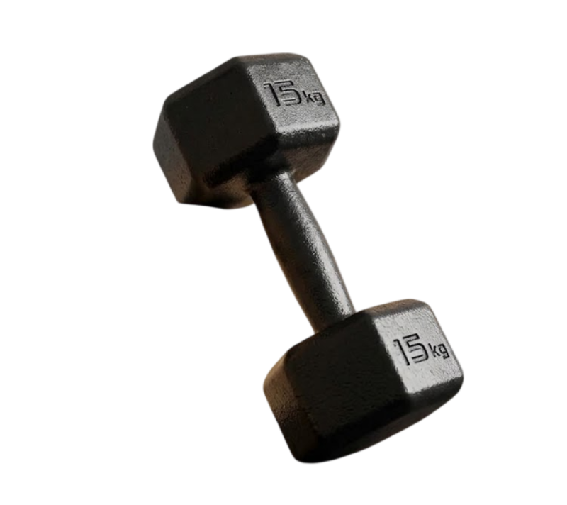 Mancuerna Fundición Hexagonal 15kg SONNOS | Antirrodamiento