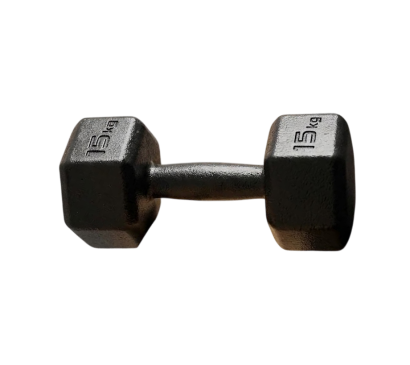 Mancuerna Fundición Hexagonal 15kg SONNOS | Antirrodamiento